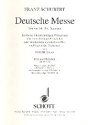 Deutsche Messe D 872 fr gemischten Chor (SATB) oder Frauenchor (S/SA) und Orgel oder Orche Textblatt - und Melodieblatt, gleichzeitig Chorpartitur fr Frauenchor