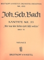 Wer nur den lieben Gott lt walten Kantate Nr.93 BWV93 Violine 2