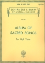 Album of sacred Songs A Collection of 22 favourite songs for high voice and piano