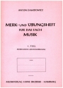 Merk- und bungsheft fr die musikalische Grundausbildung