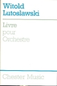 Livre pour orchestre study score