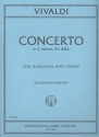 Concerto e minor RV484 P137 F.VIIIi:6 for bassoon and piano 