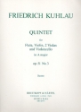 Quintett A-Dur op.51,3 fr Flte und Streichquartett Partitur