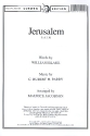 Jerusalem for mixed chorus and piano score