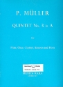 Quintett A-Dur Nr.3 fr Flte, Oboe, KLarinette, Horn und Fagott Stimmen