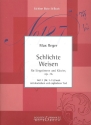 Schlichte Weisen op.76 Band 1 (Nr.1-15) fr hohe Singstimme und Klavier (dt/en)