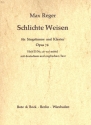 Schlichte Weisen op.76 Band 2 fr mittlere Singstimme und Klavier (dt/en)