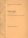 Die lustigen Weiber von Windsor - Ouvertre fr Orchester Violoncello / Kontrabass