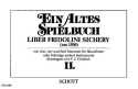 Ein altes Spielbuch fr 3-5 Blockflten (oder andere Melodie-Instrumente) Spielpartitur