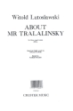 About Mr. Tralalinski for 3 equal voices ssa and piano  score