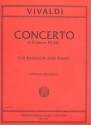 Concerto d minor RV481 for bassoon and strings for bassoon and piano