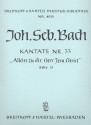 Allein zu dir Herr Jesu Christ Kantate Nr.33 BWV33 Partitur