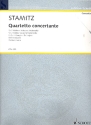 Quartetto concertante G-Dur fr 2 Violinen, Viola (Violine 3) und Violoncello Partitur