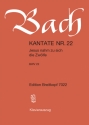 Jesus nahm zu sich die Zwlfe Kantate Nr.22 BWV22 Klavierauszug (dt)