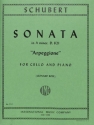 Sonata a minor D821 for cello and piano Arpeggione