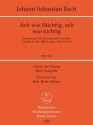 Ach wie flchtig ach wie nichtig Kantate Nr.26 BWV26 Partitur