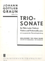 Triosonate fr Flte, Violine und Klavier (Cembalo) Partitur und 3 Stimmen