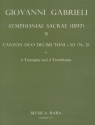 Canzon duodecimi toni a 10 no.2 for 6 trumpets and 4 trombones score and parts