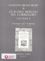 Canzona no.5 for 2 trumpets and 2 trombones Partitur und Stimmen