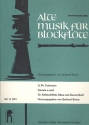 Sonate a-Moll fr Altblockflte, Oboe und Bc Partitur und Stimmen