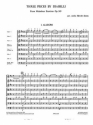 Three pieces by Diabelli for string orchestra score