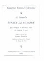 Sonate de concert pour trompette et orchestre a cordes ou orgue pour trompette et orgue