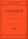 Concerto E flat major for horn and piano