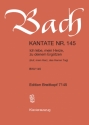 Ich lebe mein Herze zu deinem Ergtzen Kantate Nr.145 BWV145 Klavierauszug (dt)