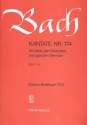 Ich liebe den Hchsten von ganzem Gemte Kantate Nr.174 BWV174 Klavierauszug (dt)