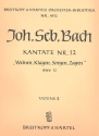 Weinen Klagen Sorgen Zagen Kantate Nr.12 BWV12 Violine 2