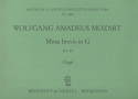 Missa brevis G-Dur KV49 fr Soli, Chor und Orchester Orgel