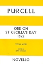 Ode on Saint Cecilia's Day for mixed chorus and orchestra vocal score (en)