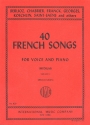 40 French Songs vol.1 for medium voice and piano (fr)