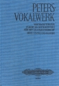 Peters Vokalwerk Vortrags-Literatur fr hohe Singstimme und Klavier (gebunden)