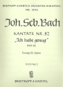 Ich habe genug - Kantate Nr.82a BWV82a fr Soli, Chor und Orchester Violine 1