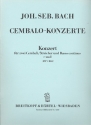Konzert c-Moll BWV1062 fr 2 Cembali, Streicher und Bc Partitur