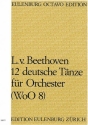 12 deutsche Tnze WoO8 fr Orchester Partitur