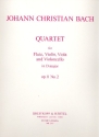 Quartett op.8,2 fr Flte, Violine, Viola und Violoncello Stimmen