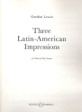 3 Latin American Impressions for flute and clarinet score