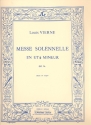 Messe solennelle ut diese mineur op.16 pour satb choeur et 2 orgues partition