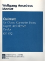 Quintett Es-Dur KV452 fr Oboe, Klarinette, Horn, Fagott und Klavier Stimmen