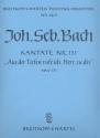 Aus der Tiefe rufe ich Herr Kantate Nr.131 BWV131 Partitur (dt)