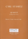 Quartett B-Dur op.19,5 fr Fagott und Streichtrio Partitur und Stimmen