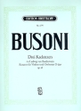 3 Kadenzen zum Konzert D-Dur op.61 fr Violine und Orchester Busoni, Ferruccio Benvenuto, bearb.