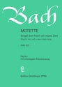 Singet dem Herrn ein neues Lied BWV225 - Motette fr Doppelchor Partitur (dt/en)