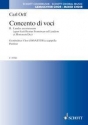 Concento di voci fr gemischten Chor (SSSATTTB) Chorpartitur