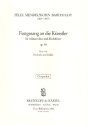 Festgesang an die Knstler Op.68 fr Mnnerchor und Blasorchester Chorpartitur (dt)