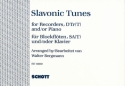 Slavonic tunes for SAT reorders and piano ad ib score and recorder score