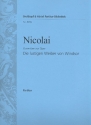 Die lustigen Weiber von Windsor - Ouvertre fr Orchester Partitur