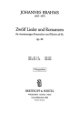 Zwlf Lieder und Romanzen fr Frauenchor und Klavier Chorpartitur